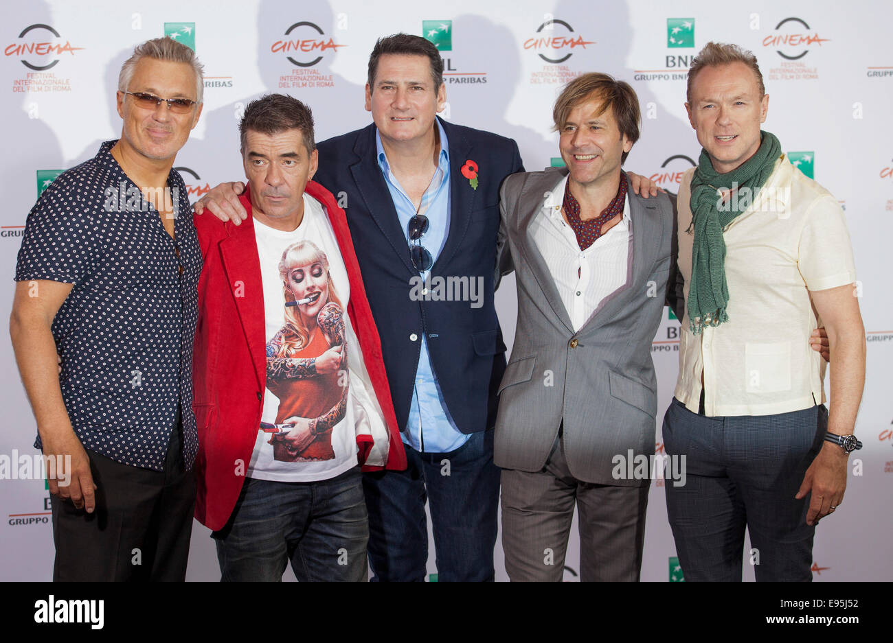 Spandau Ballet à un photocall pour 'Soul les garçons du monde occidental/Spandau Ballet' au Festival International du Film de Rome. Banque D'Images