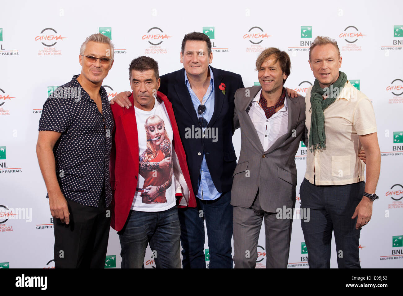 Spandau Ballet à un photocall pour 'Soul les garçons du monde occidental/Spandau Ballet' au Festival International du Film de Rome. Banque D'Images