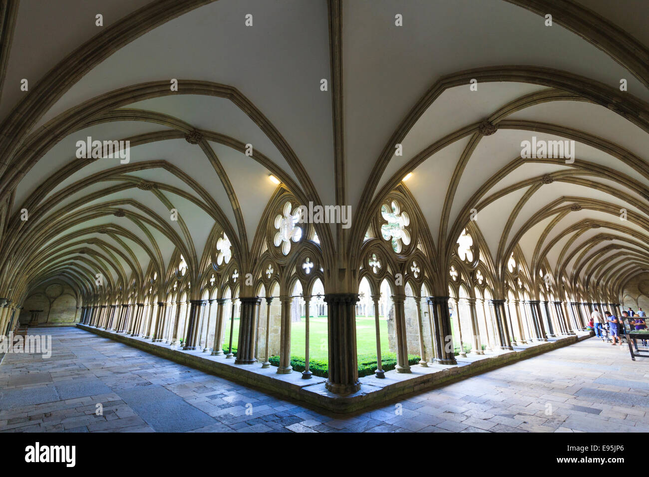 Cloître de la cathédrale de Salisbury Banque D'Images