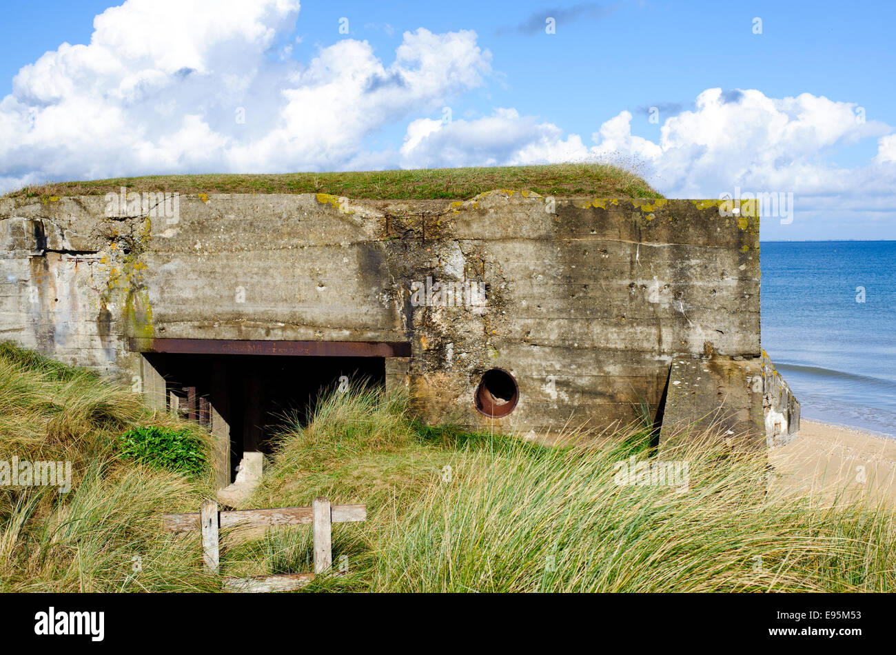 Allemagne Ww2 Bunker Utah Beach Est Lune Des Cinq Plages