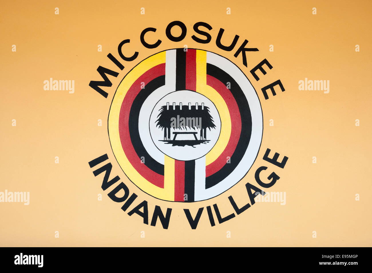 Village indien Miccosukee en Floride, USA Banque D'Images