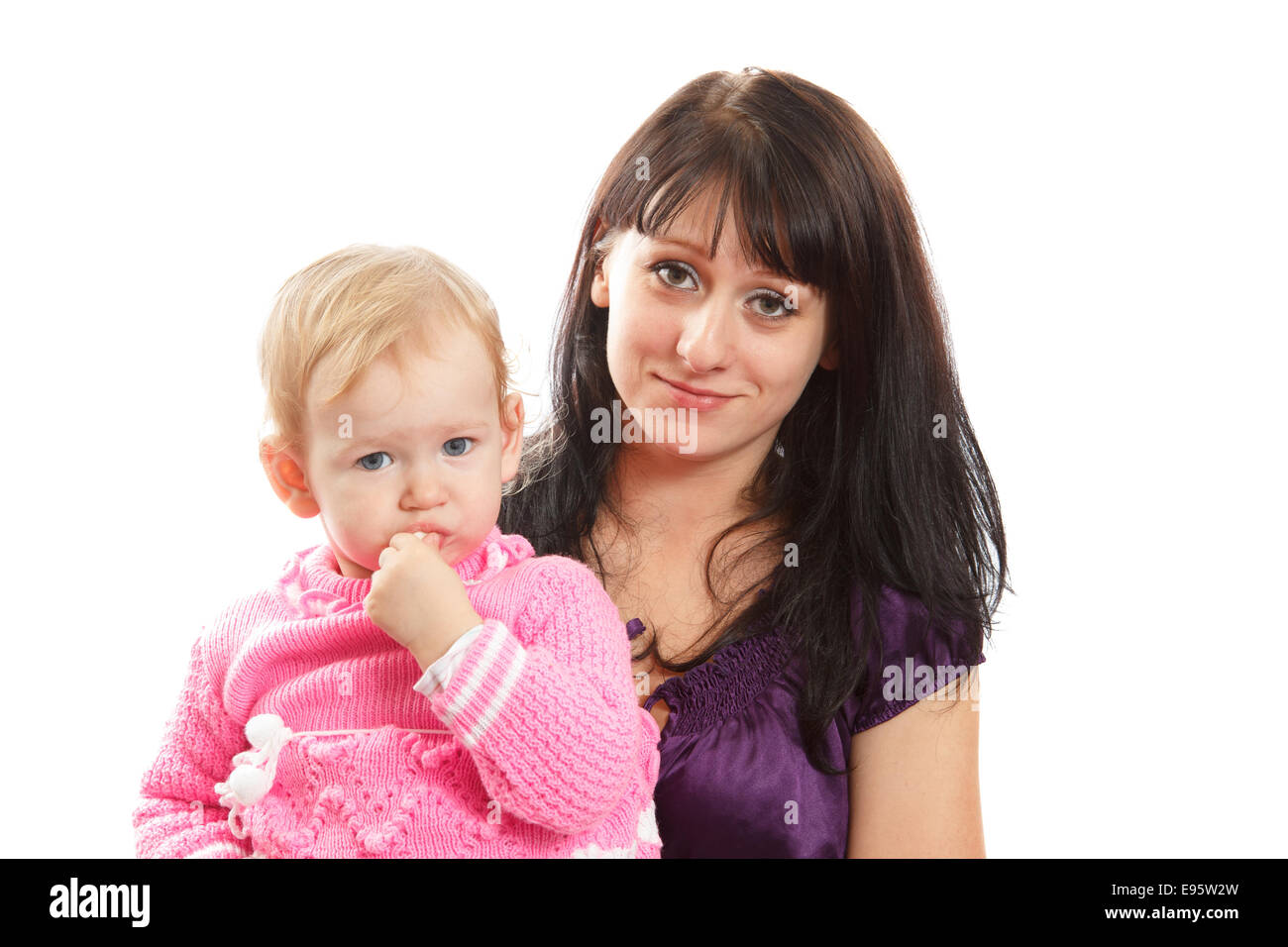 Maman avec son enfant Banque D'Images