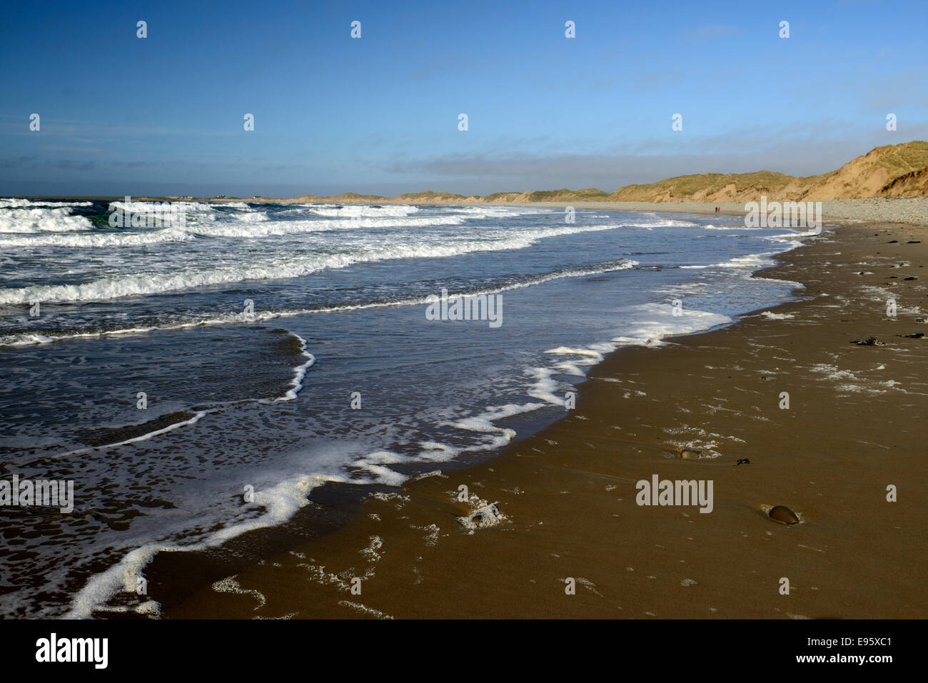 Doughmore Beach County Clare Ireland beach dunes dunes doonbeg golf resort trump pittoresque paysage de la côte atlantique Banque D'Images