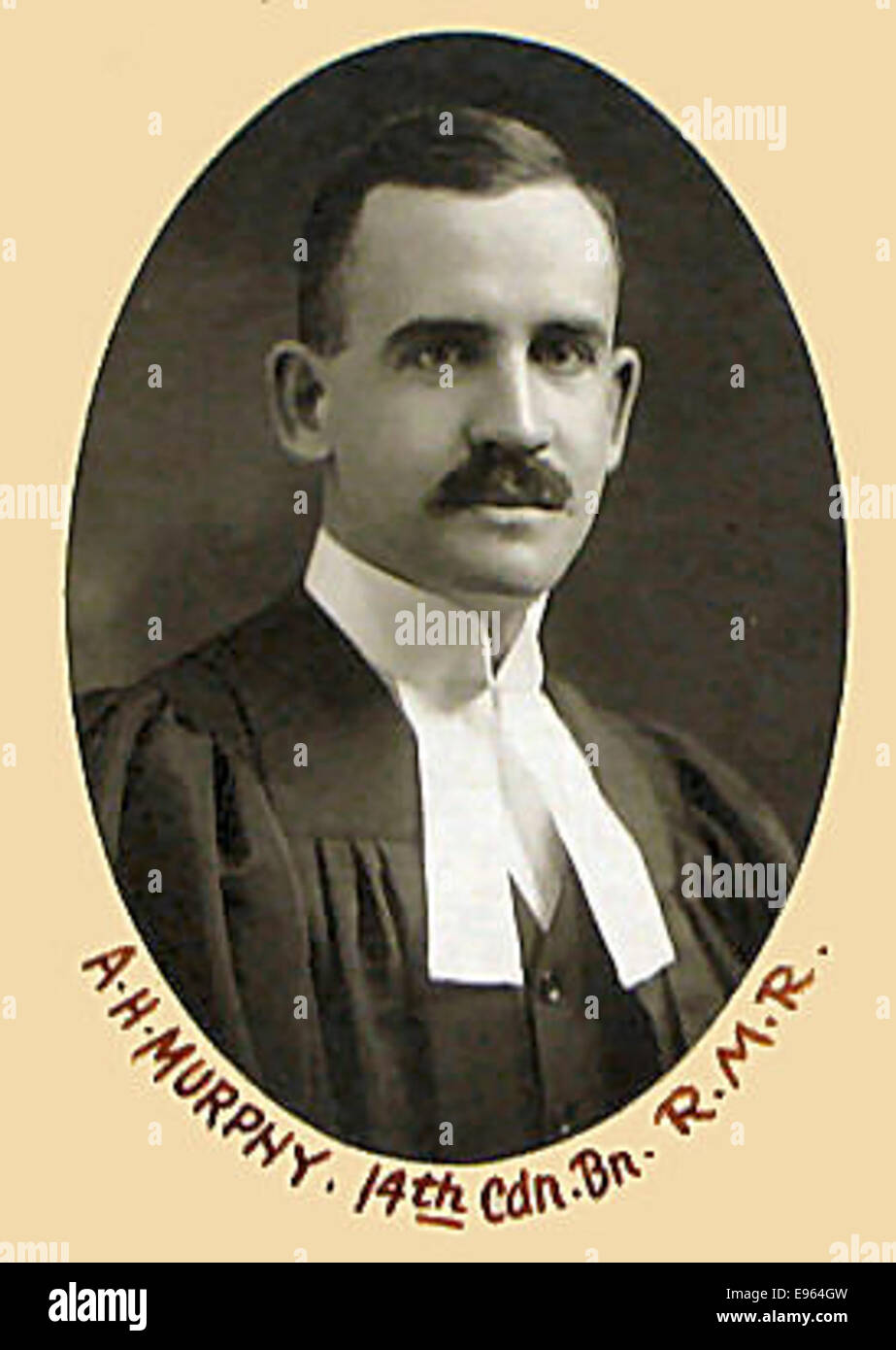 Une photographie d'Albert Hanley Murphy, une figure notable décédée en 1947. L'image capture sa ressemblance, bien que les détails sur sa vie et ses contributions soient moins connus. Banque D'Images