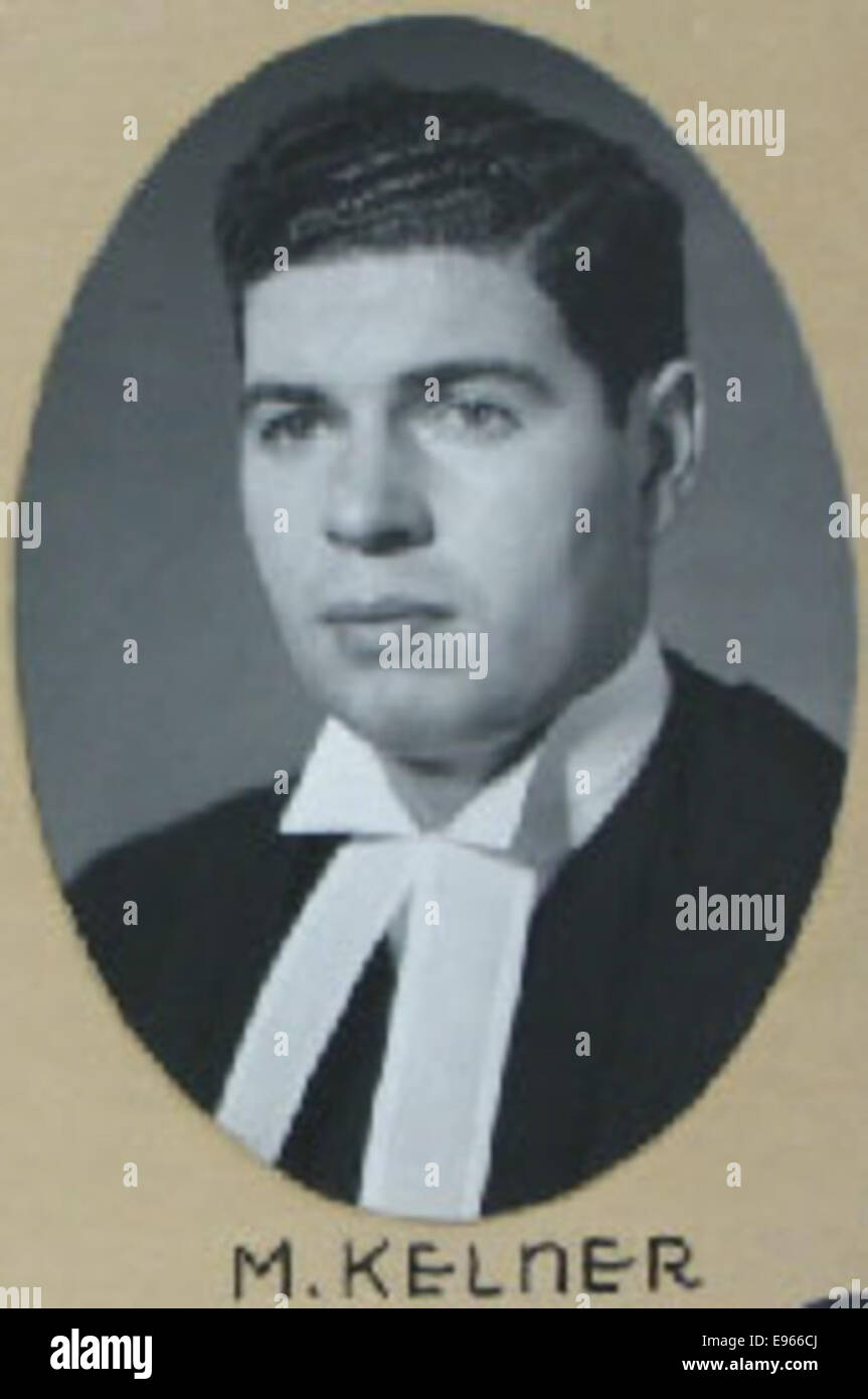 Ce portrait montre Martin Kelner (1915-1980), diplômé de la Osgoode Hall Law School en 1940. L’image met en valeur son identité professionnelle en tant qu’avocat. Banque D'Images