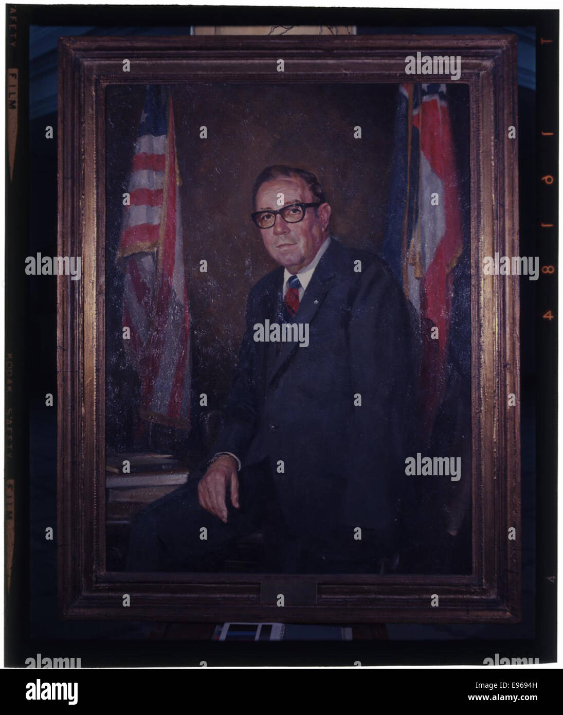 Photographie du gouverneur John Bell Williams, en fonction du 16 janvier 1968 au 18 janvier 1972. L'image le capture pendant son mandat, représentant le Mississippi à la fin des années 1960 et au début des années 1970 Banque D'Images