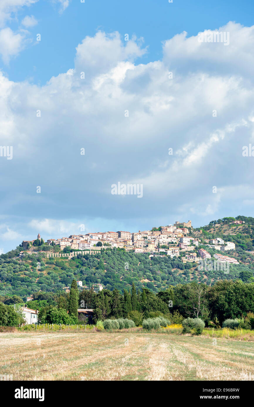 Vue de la ville Montepulciano en Toscane, Italie Banque D'Images