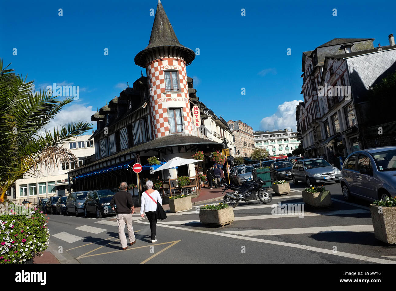 Bagnoles-de-l'Orne en Normandie, France. Banque D'Images