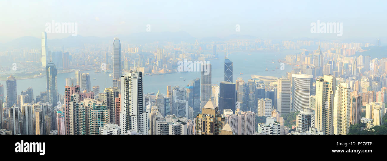 Horizon de Hong Kong Banque D'Images