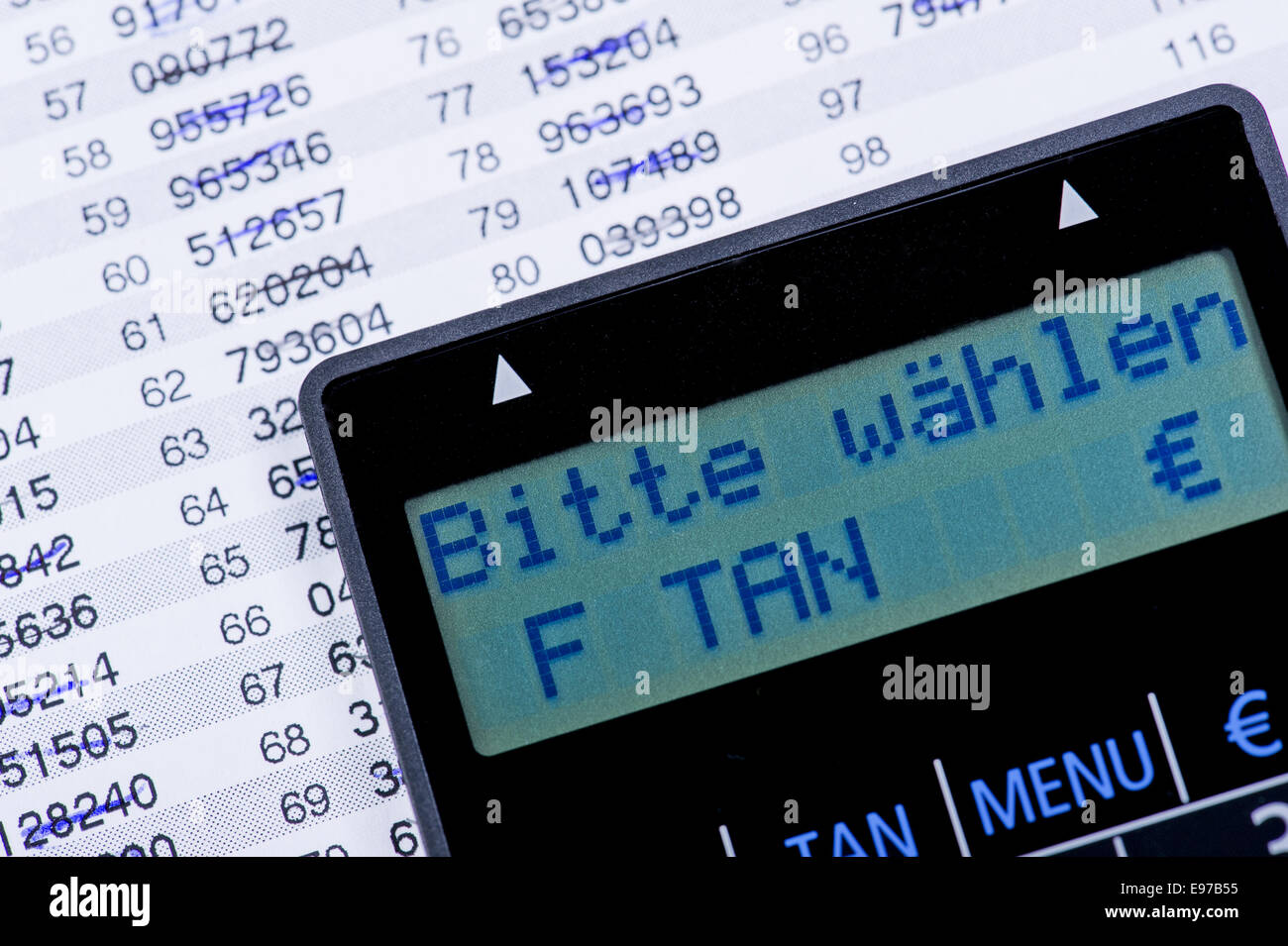 TAN - TAN list generator Banque D'Images