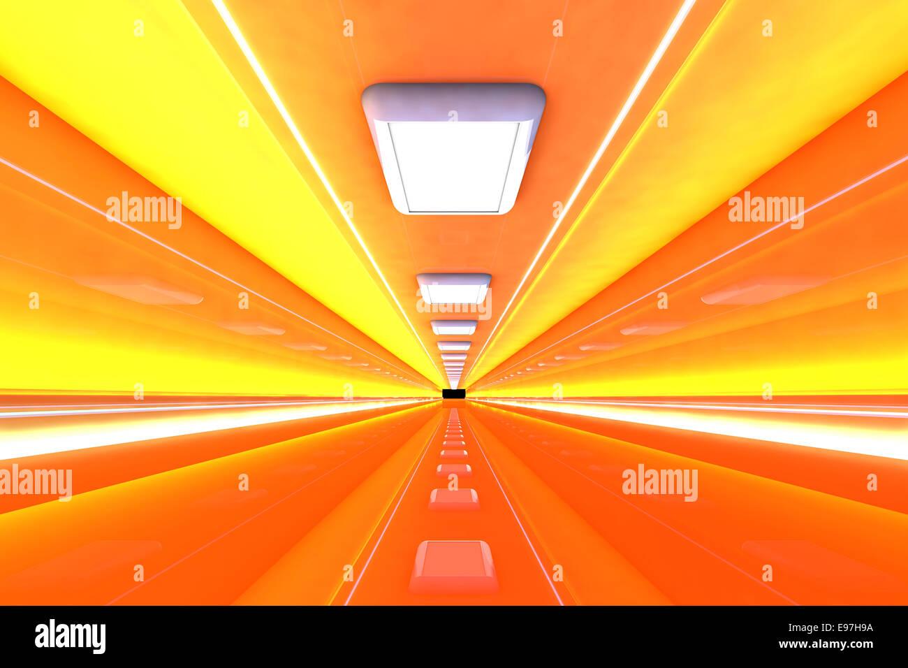 Architecture d'intérieur d'un tunnel. Banque D'Images