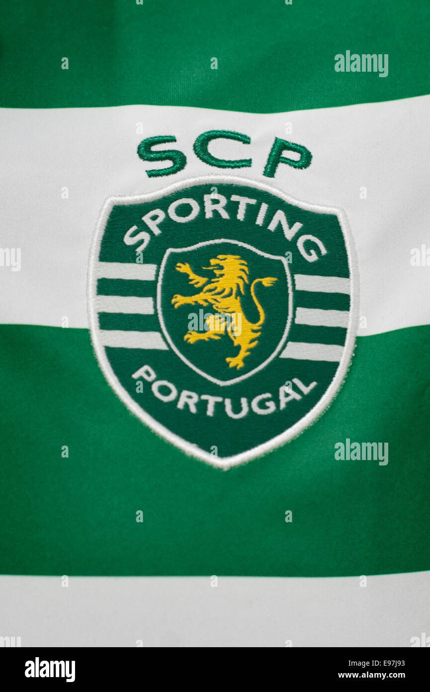 Close up of Sporting Clube de Portugal de badge Banque D'Images