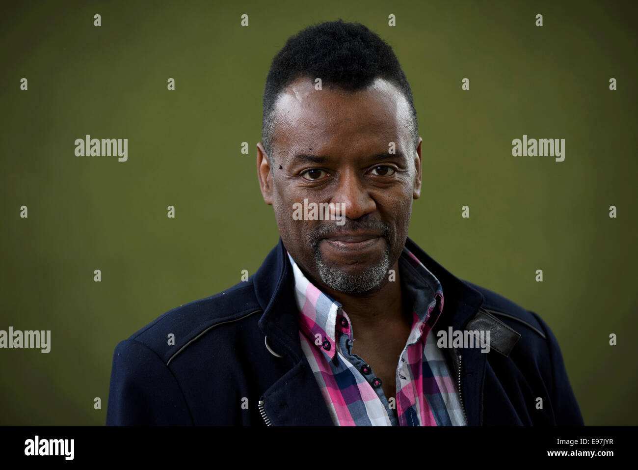 Coach Vocal, juge et présentatrice TV David Grant apparaît au Edinburgh International Book Festival. Banque D'Images