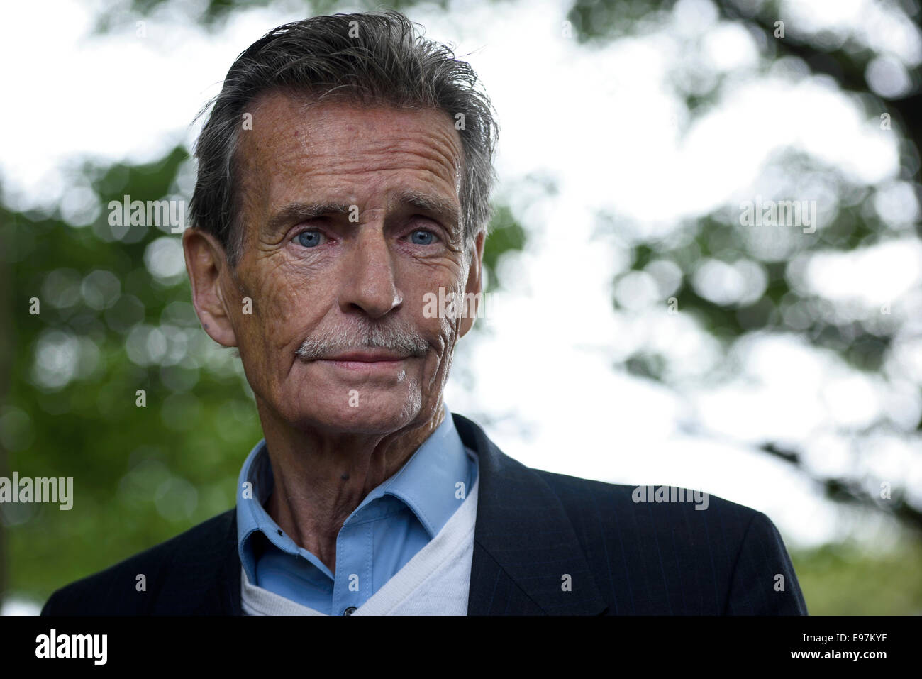 Auteur écossais de romans, nouvelles, poésie et William McIlvanney apparaît au Edinburgh International Book Festival. Banque D'Images