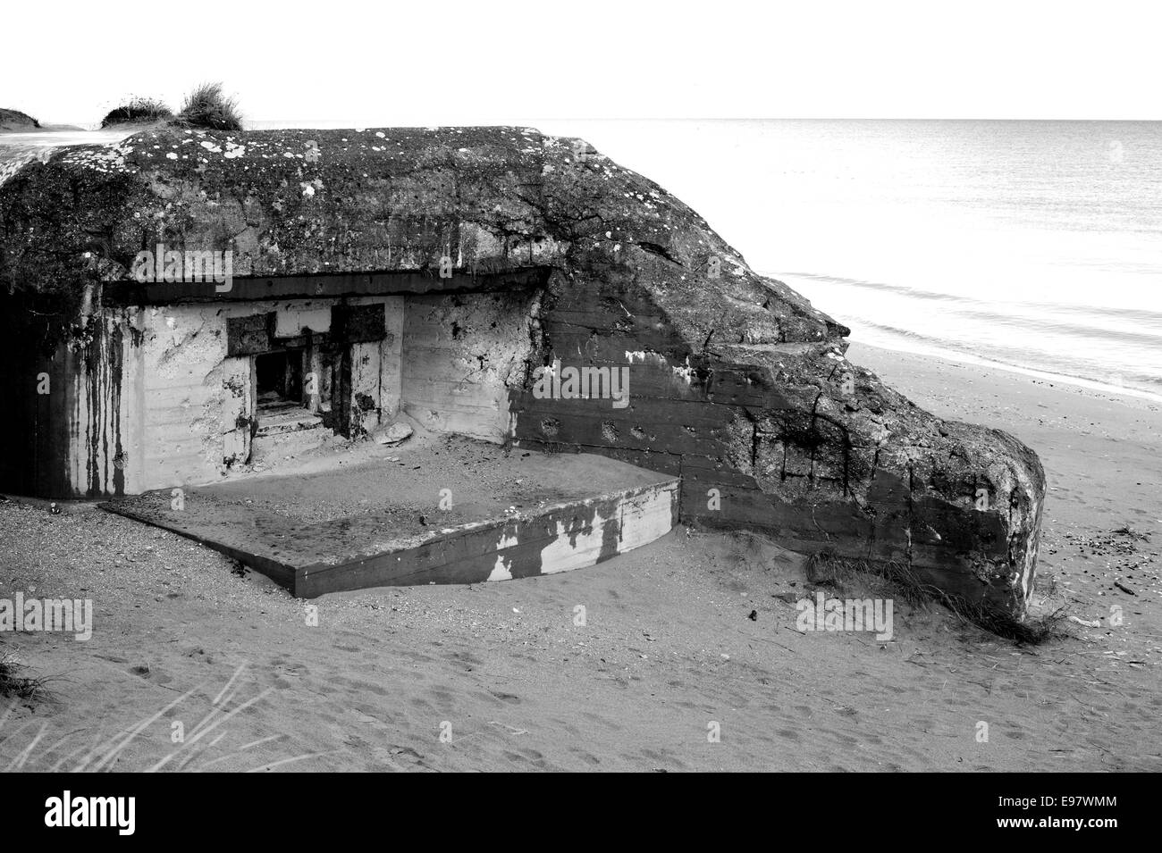 Allemagne WW2 bunker ,Utah Beach est l'une des cinq plages du débarquement dans le débarquement en Normandie le 6 juin 1944, au cours de la Seconde Guerre mondiale. Banque D'Images