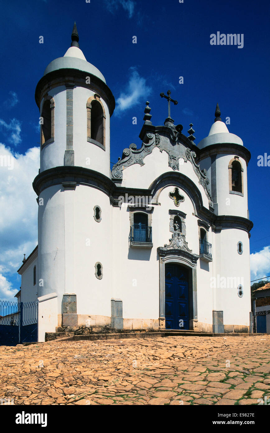 L'Amérique, Brésil, Minas Gerais, Congonhas do Campo, église de St José Banque D'Images