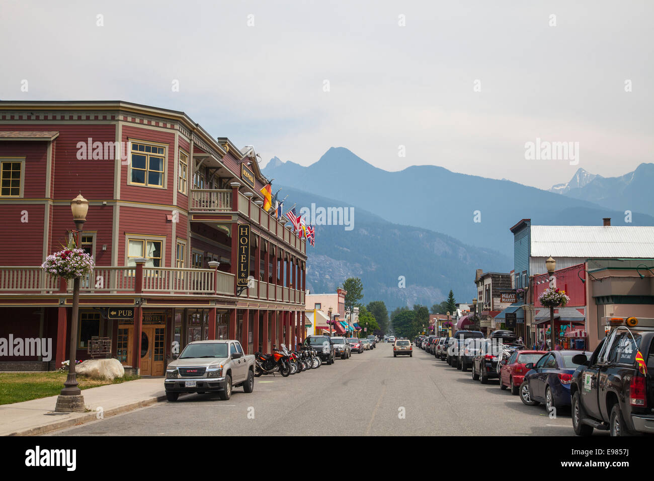 Hôtel Kaslo, Kaslo, Village sur le lac Kootenay, West Kootenay (Colmubia, Canada Banque D'Images