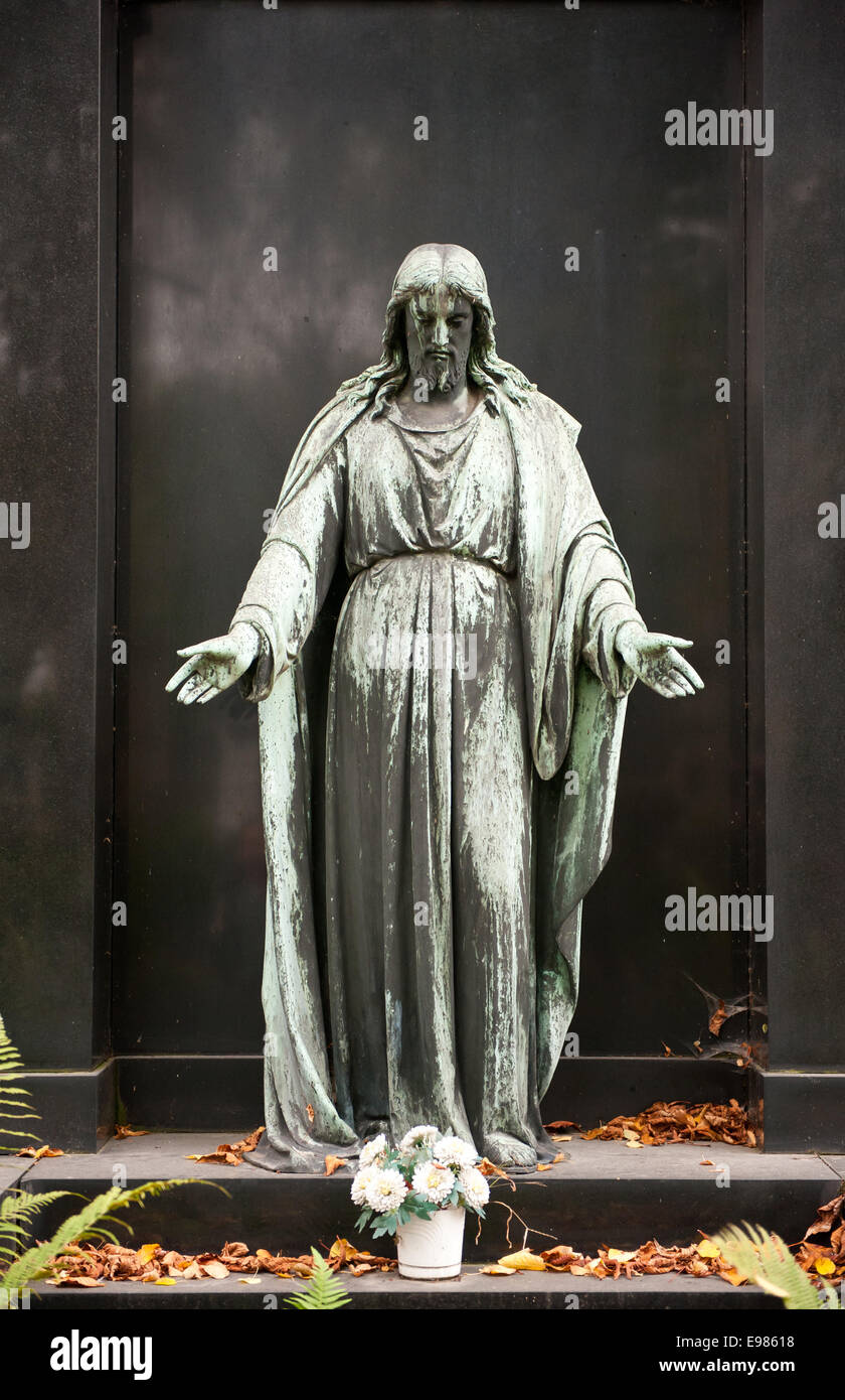 L'article Jésus statue sur Vogel caveau de famille Banque D'Images