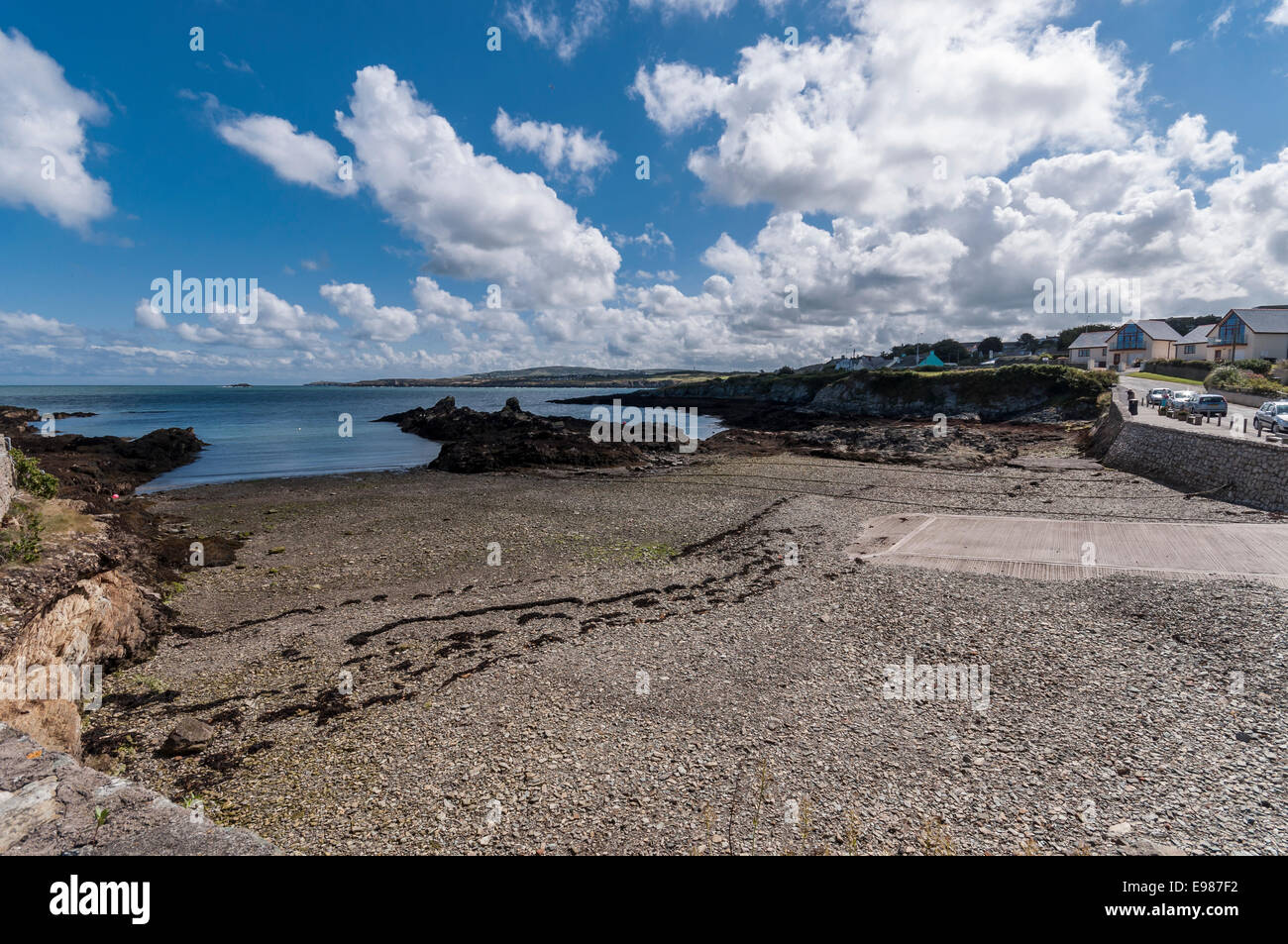 Bull Bay Porth, Llechog sur Anglesey au nord du Pays de Galles Banque D'Images