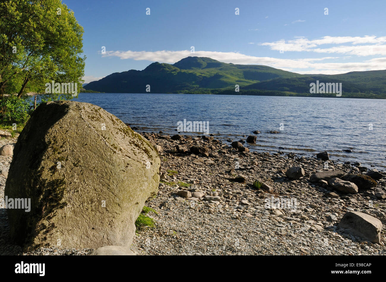 Loch Lomond, et Ben Lomond. Argyll, Scotland Banque D'Images