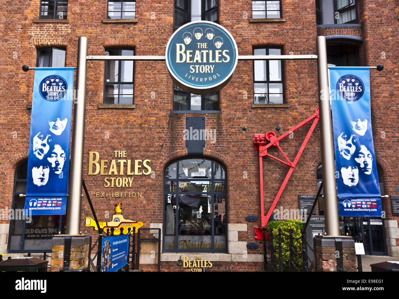 Le Beatles Story est une attraction touristique à dédié à la 1960 groupe de rock les Beatles à Liverpool. Banque D'Images