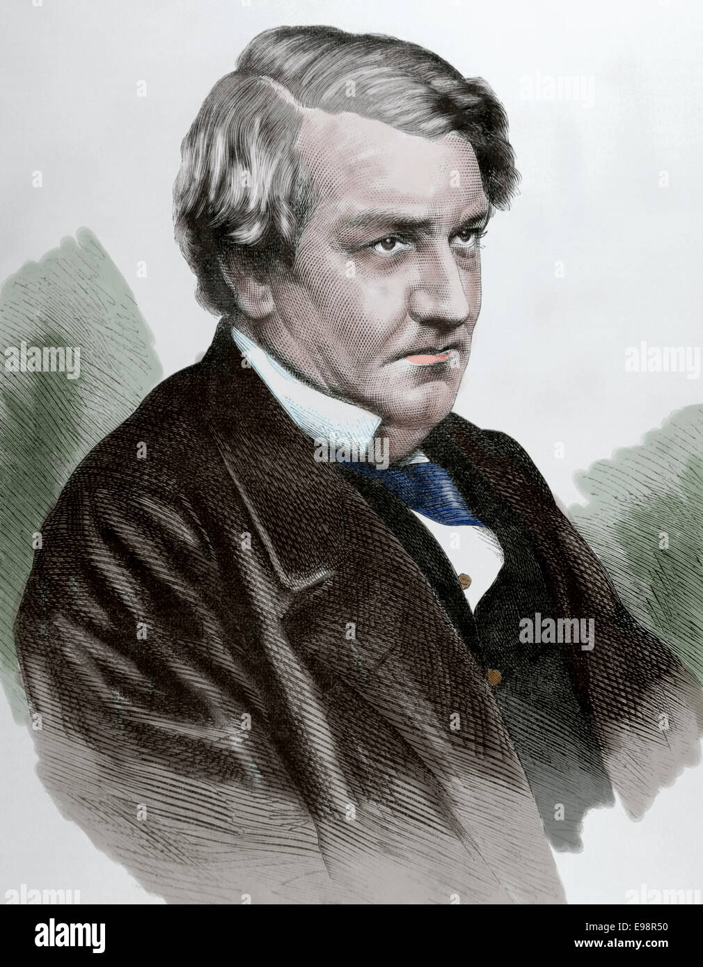 Richard Southwell Bourke, 6e comte de Mayo, (1822 -1872). Homme d'État britannique. Portrait. De couleur. Banque D'Images