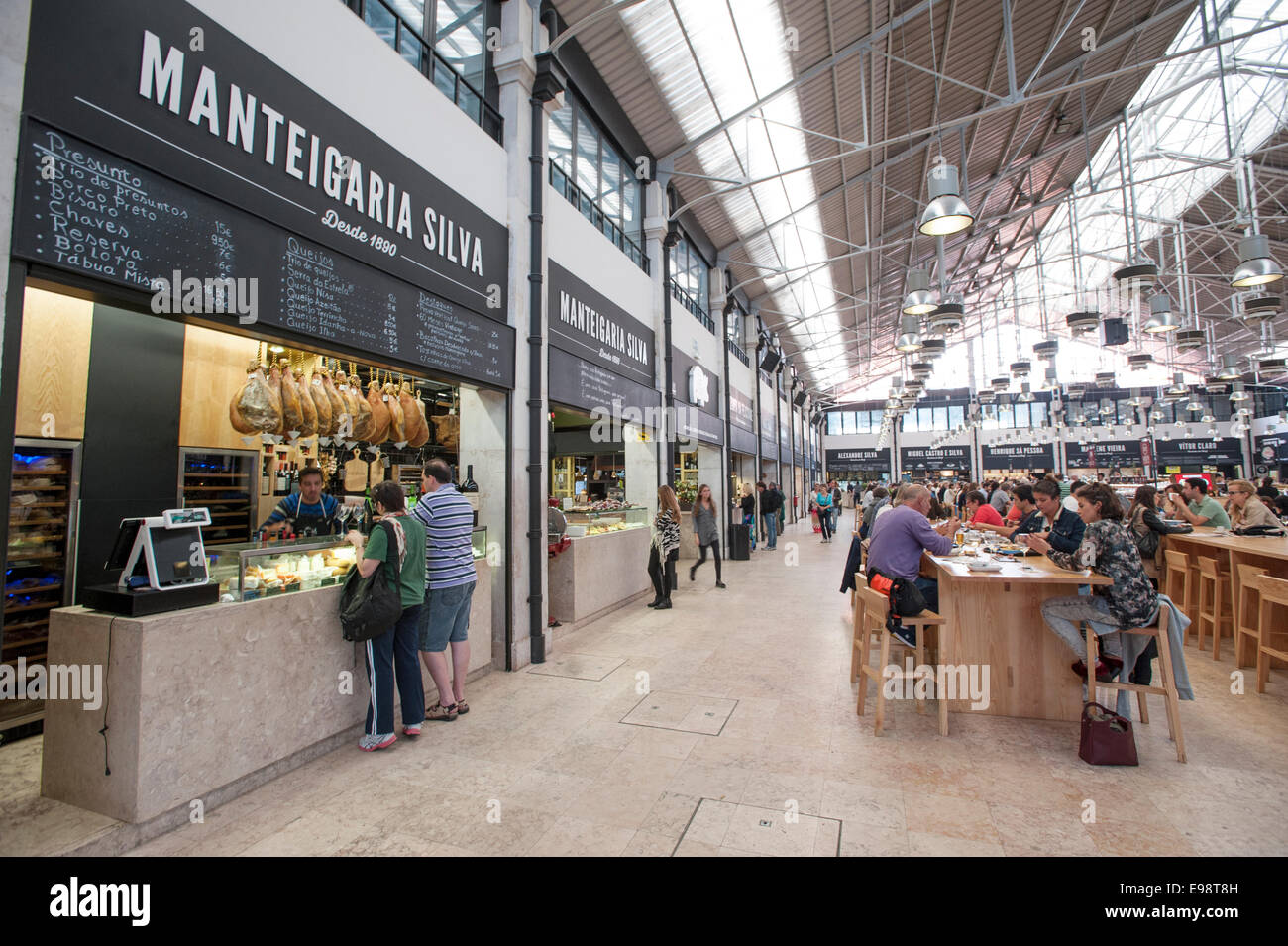 Mercado da Ribeira, Lisbonne. Banque D'Images