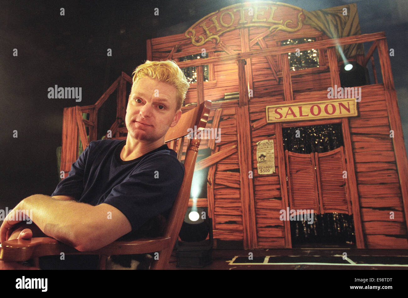 Andy Bell et Vince Clark, de l'effacement, dans soundcheck et concert à Glasgow SECC, à Glasgow, en Écosse, en 1997. Banque D'Images