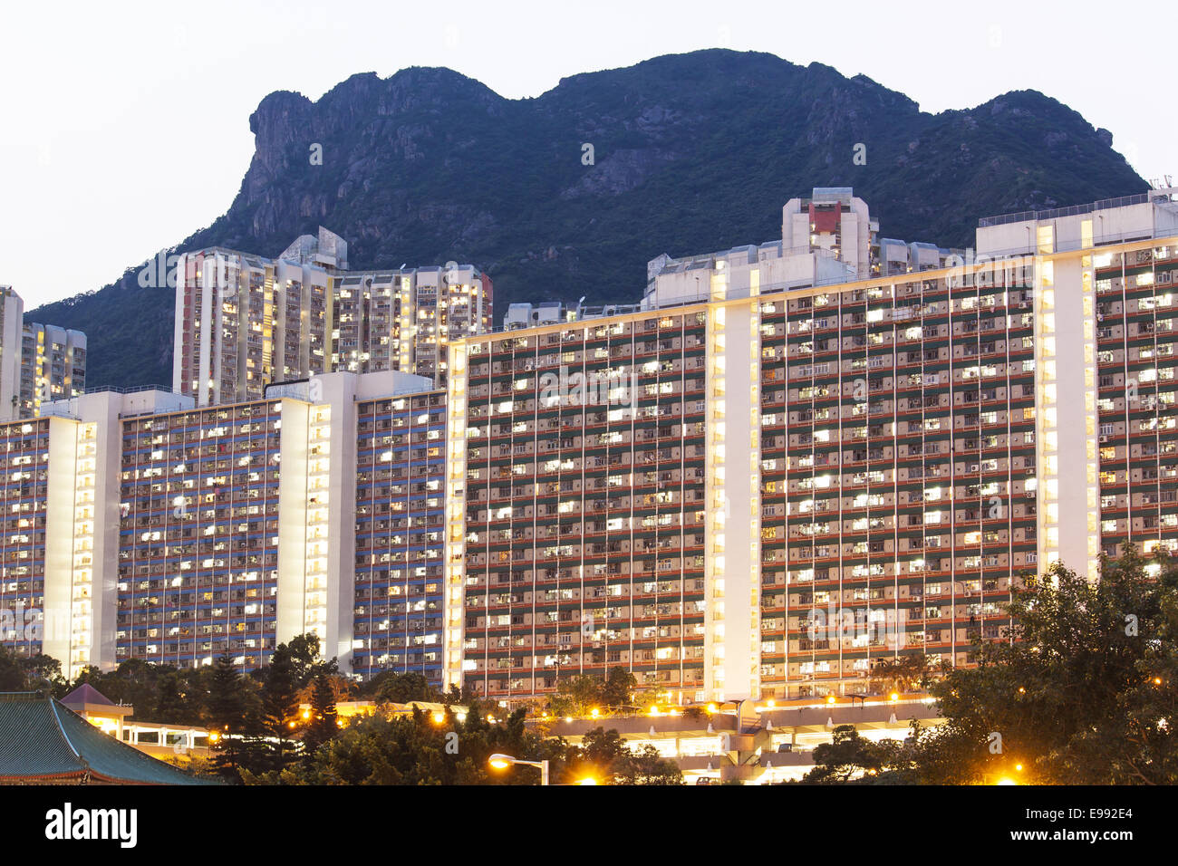 Le logement public de Hong Kong Banque D'Images