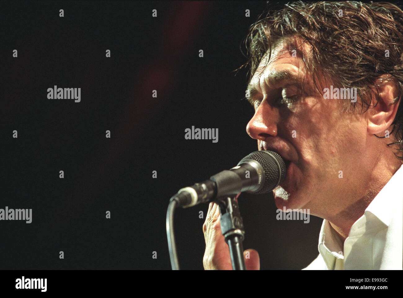 Bryan Ferry et Roxy Music en concert à Glasgow, en Écosse, en 2001. Banque D'Images