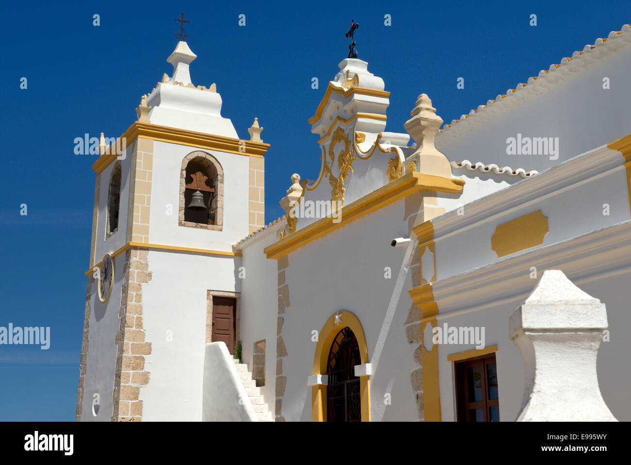 Le Portugal, l'Algarve Alvor, Igreja Matriz church Banque D'Images