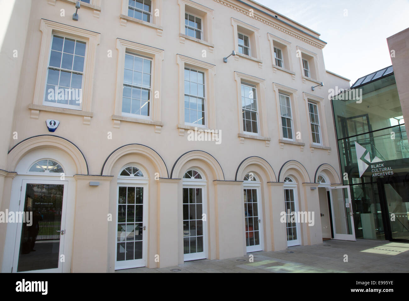 Black Cultural Archives, le premier centre du patrimoine noir du Royaume-Uni à Brixton, Londres. Ouvert en juillet 2014 Banque D'Images
