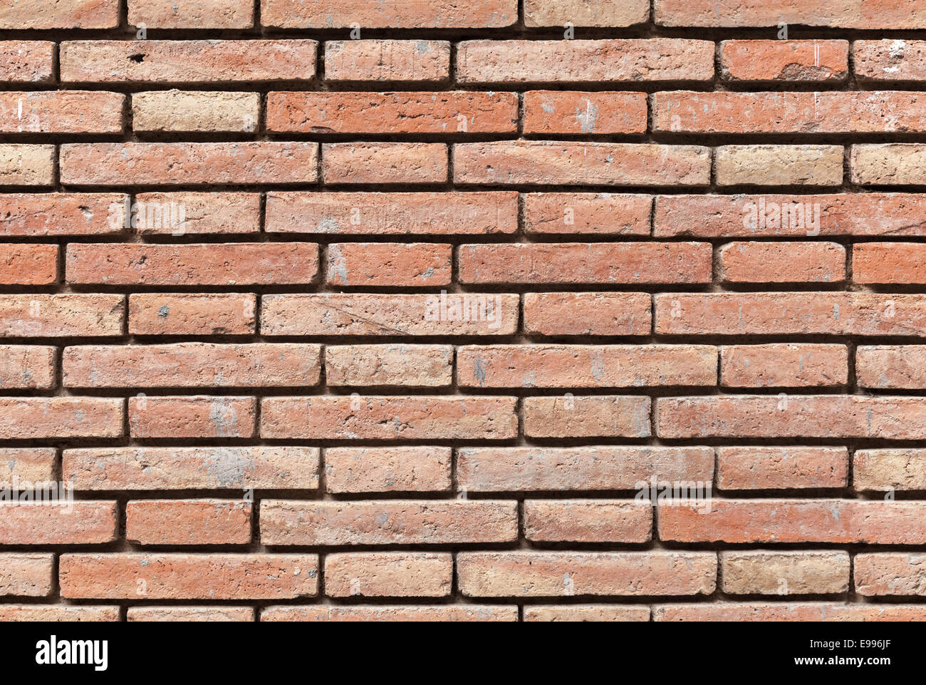 Seamless background texture de vieux mur de briques rouges Banque D'Images