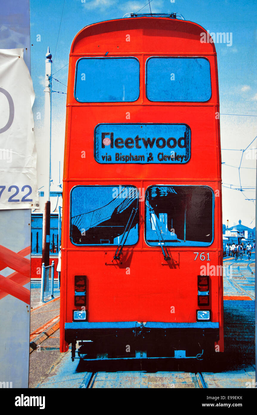 Art urbain, Blackpool, England, UK Banque D'Images