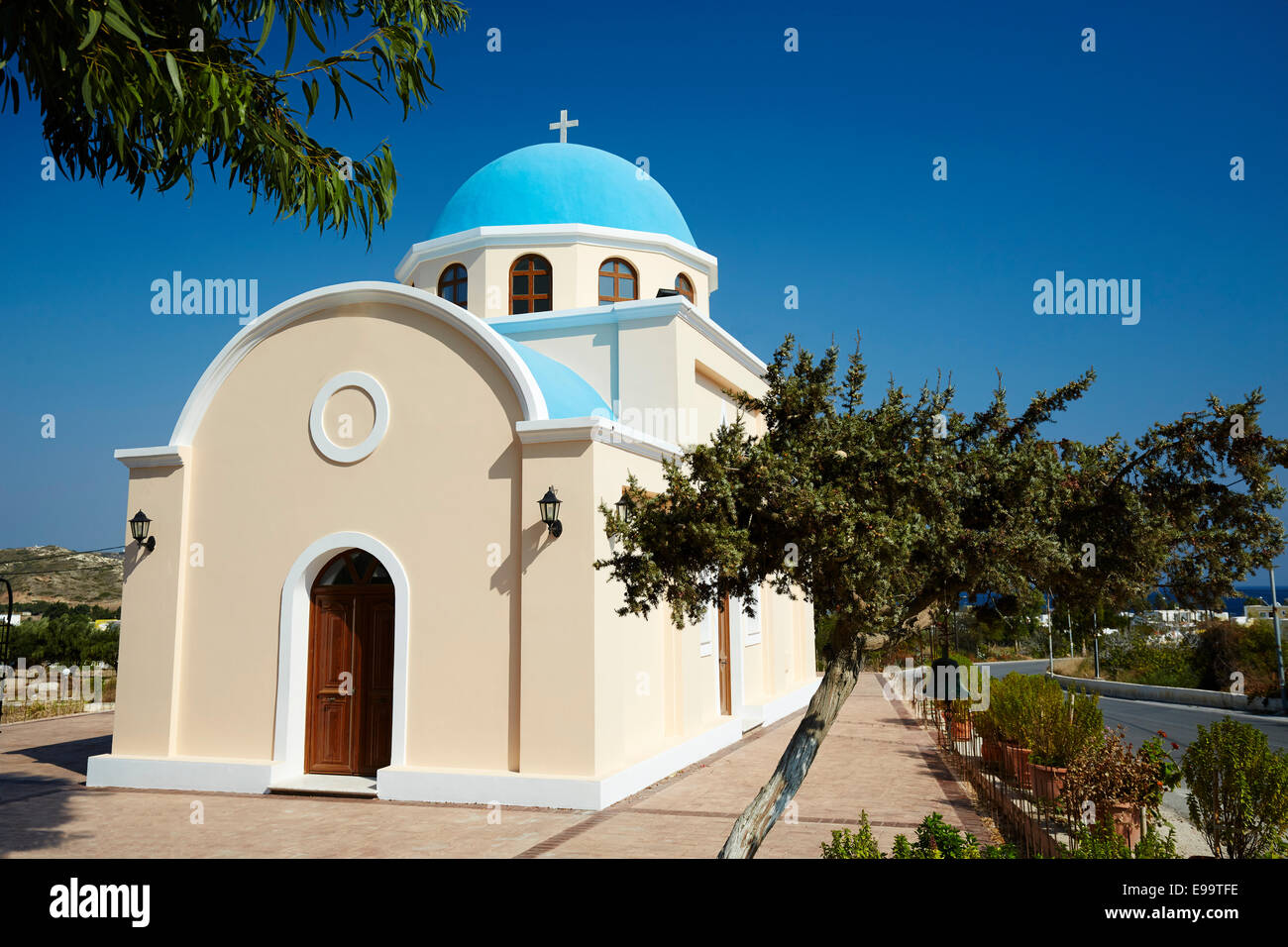 L'église orthodoxe, Kos, îles Grecques Banque D'Images