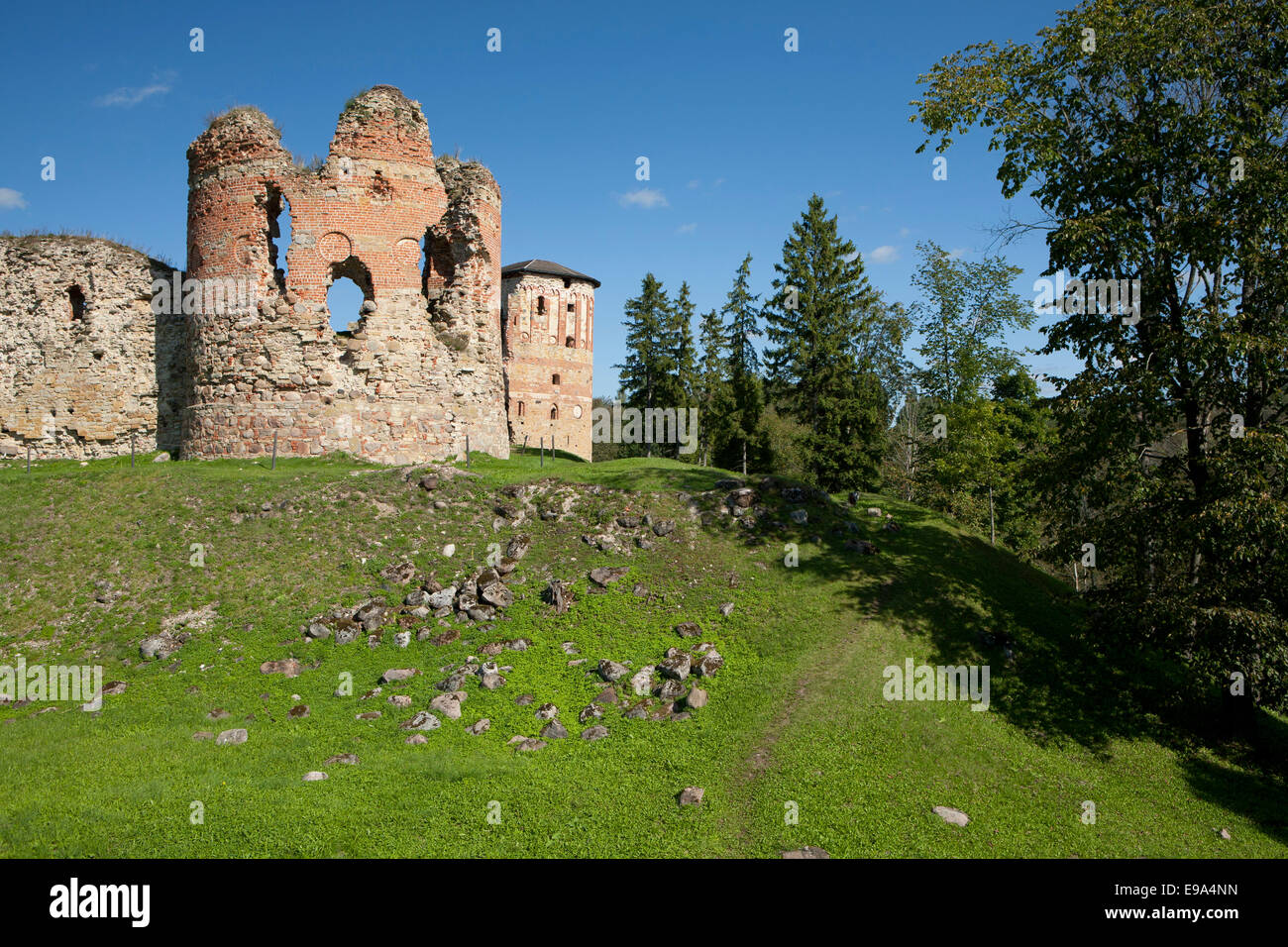 Vana-Vastselina château, Estonie Banque D'Images