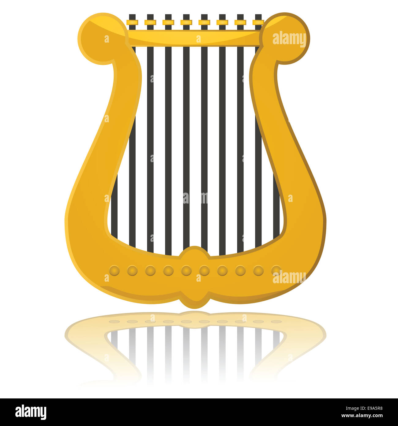 Harpe brillant Banque D'Images