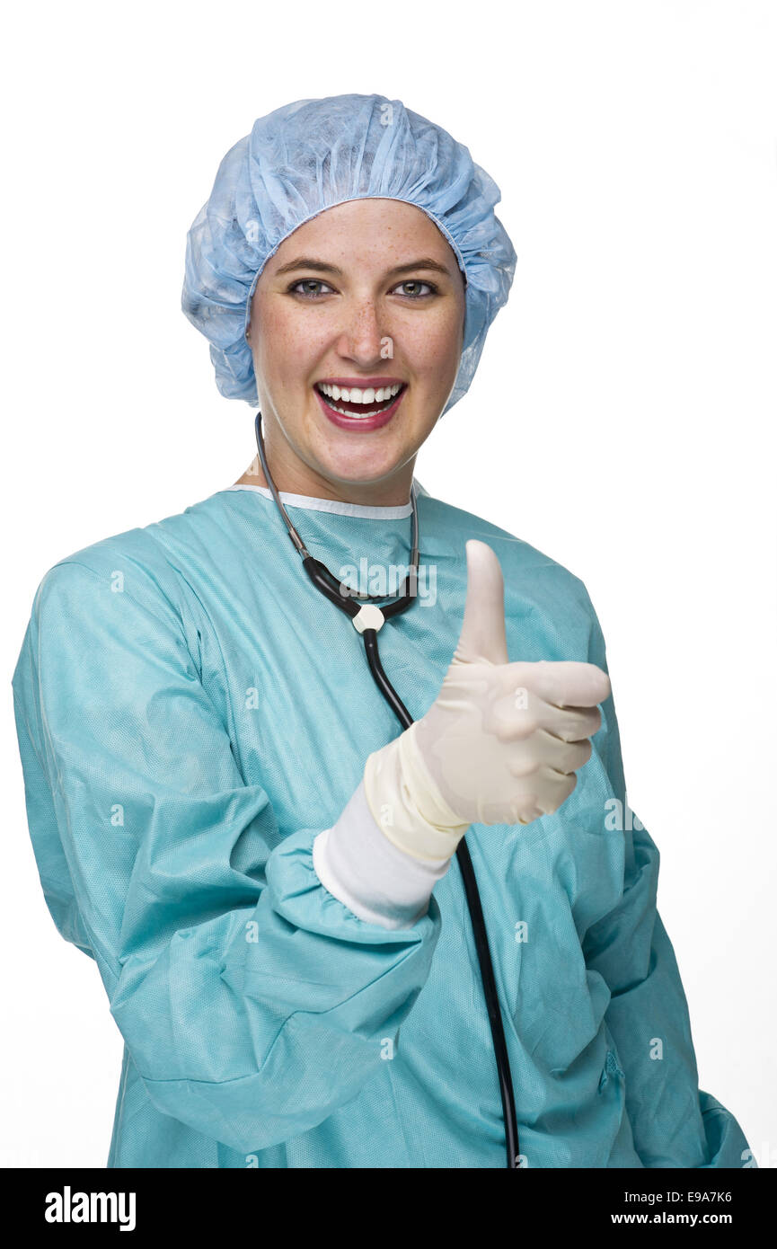 Female doctor with stethoscope Banque D'Images