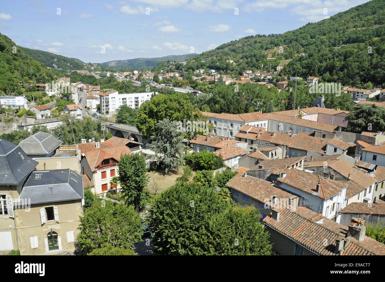 Cityscape, Foix, Midi-Pyrenees, France Banque D'Images