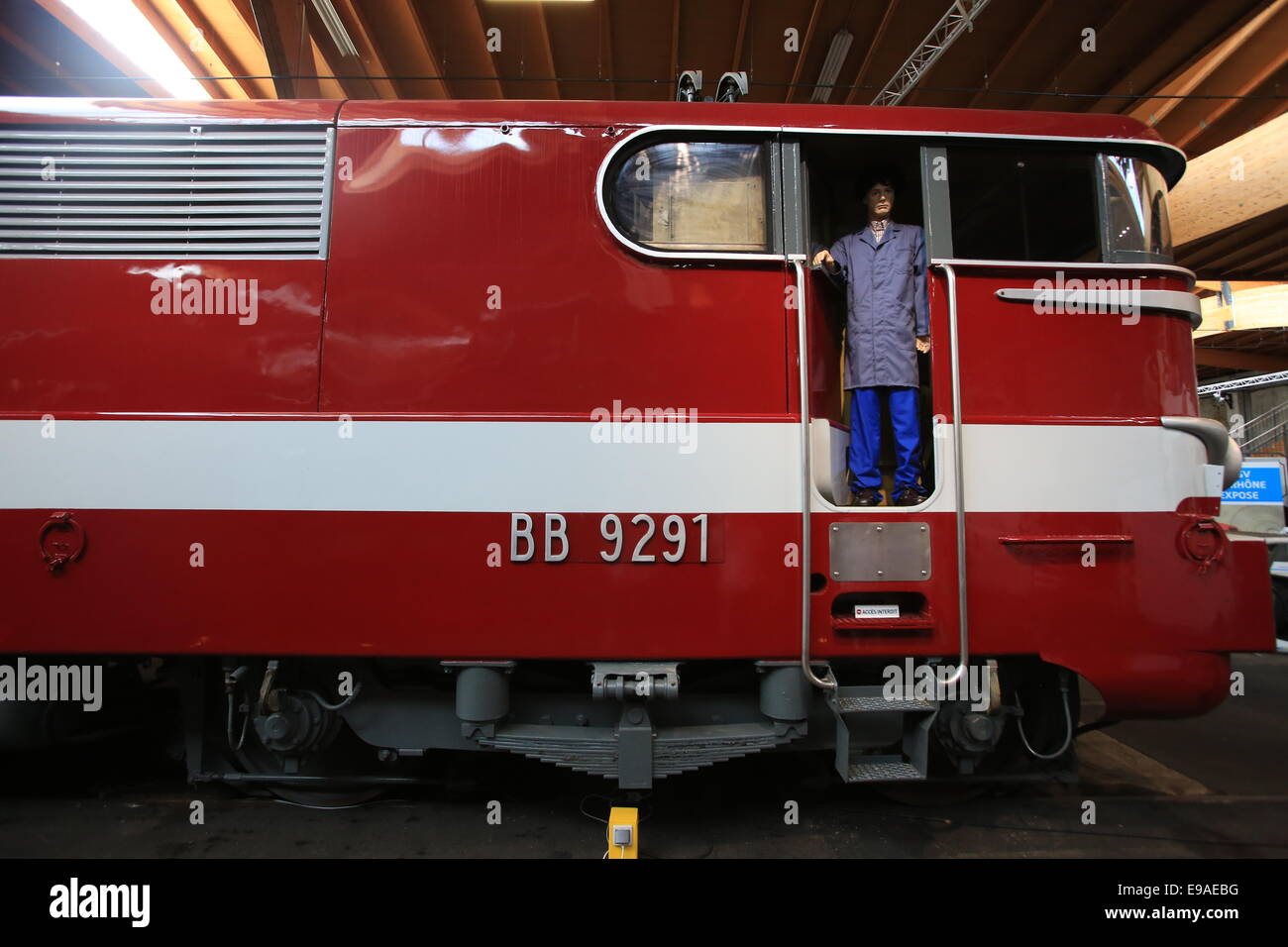 La Cité du Train (anglais : Ville du train ou Train Ville), situé à Mulhouse, France, est le plus grand musée ferroviaire en FR Banque D'Images