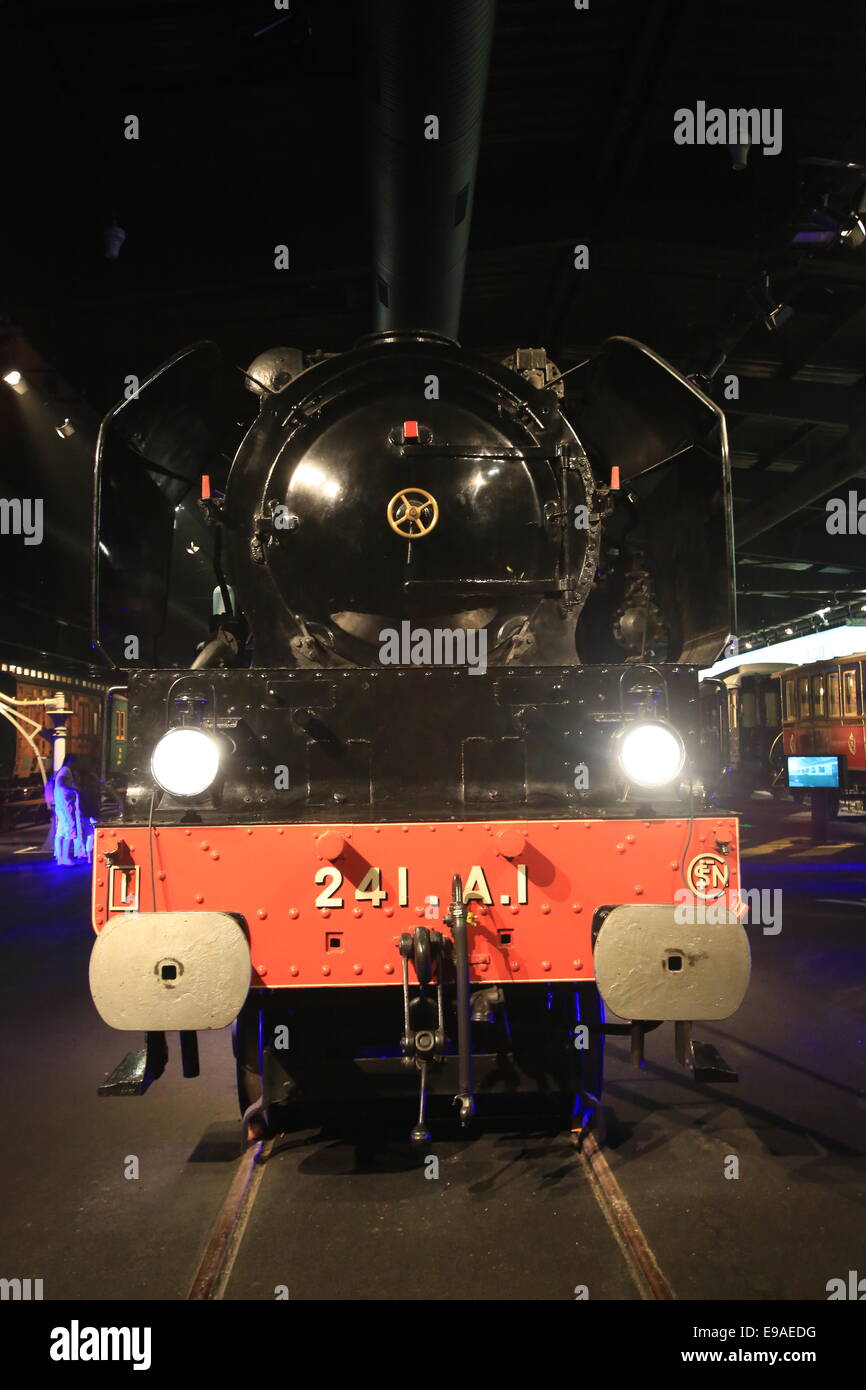 La Cité du Train (anglais : Ville du train ou Train Ville), situé à Mulhouse, France, est le plus grand musée ferroviaire en FR Banque D'Images