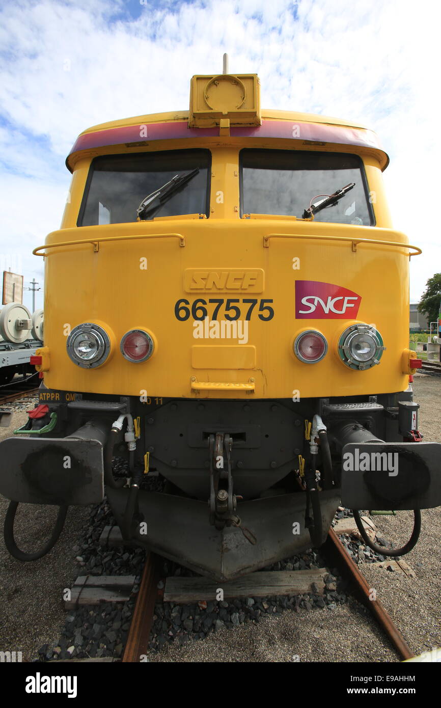 La Cité du Train (anglais : Ville du train ou Train Ville), situé à Mulhouse, France, est le plus grand musée ferroviaire en FR Banque D'Images