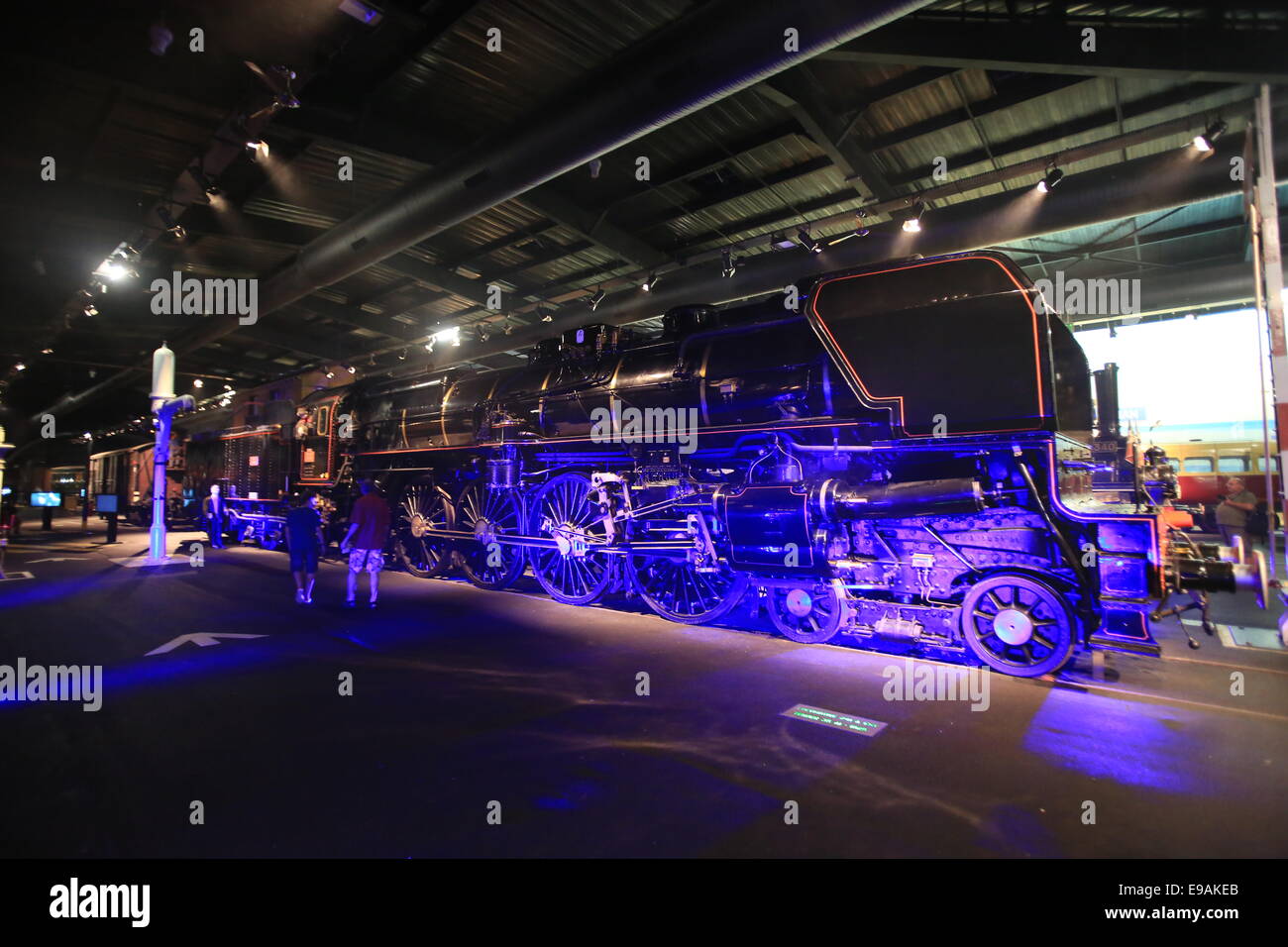 La Cité du Train (anglais : Ville du train ou Train Ville), situé à Mulhouse, France, est le plus grand musée ferroviaire en FR Banque D'Images