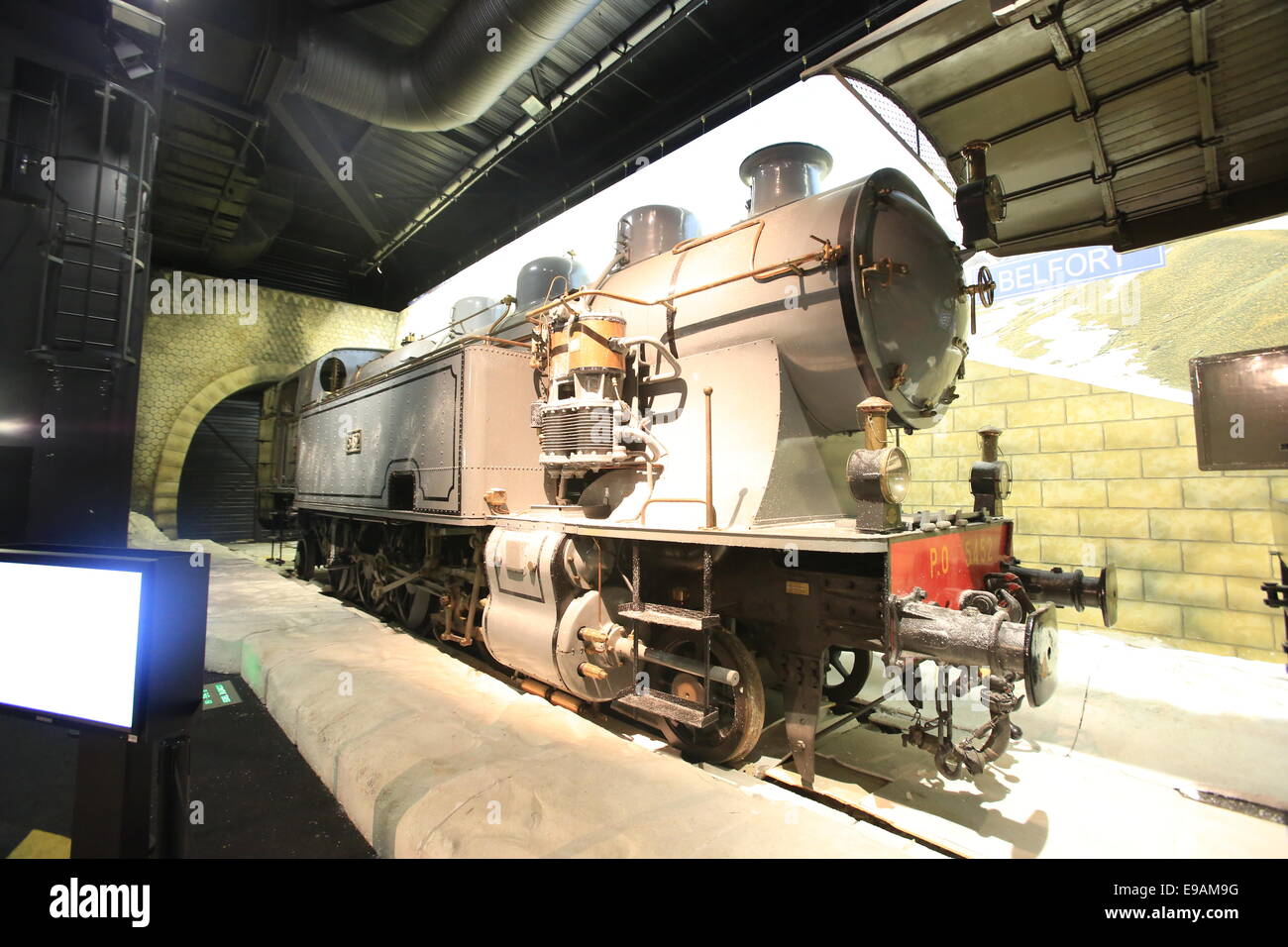 La Cité du Train (anglais : Ville du train ou Train Ville), situé à Mulhouse, France, est le plus grand musée ferroviaire en FR Banque D'Images