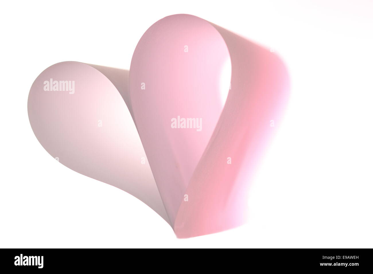 coeur rose Banque D'Images