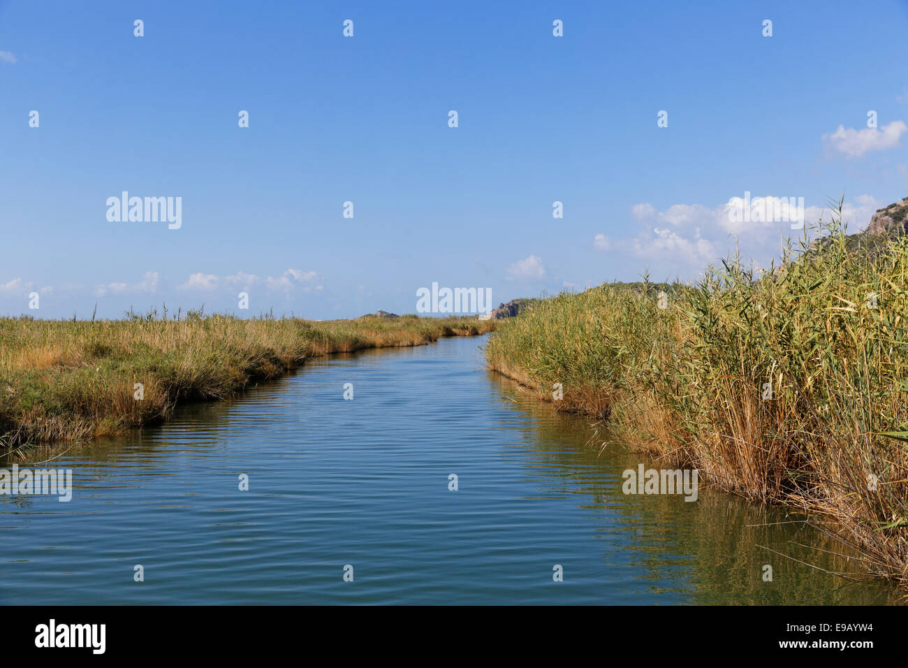 Delta Dalyan, Dalyan, Muğla Province, Riviera turque ou Côte Turquoise, la mer Egée, en Turquie Banque D'Images