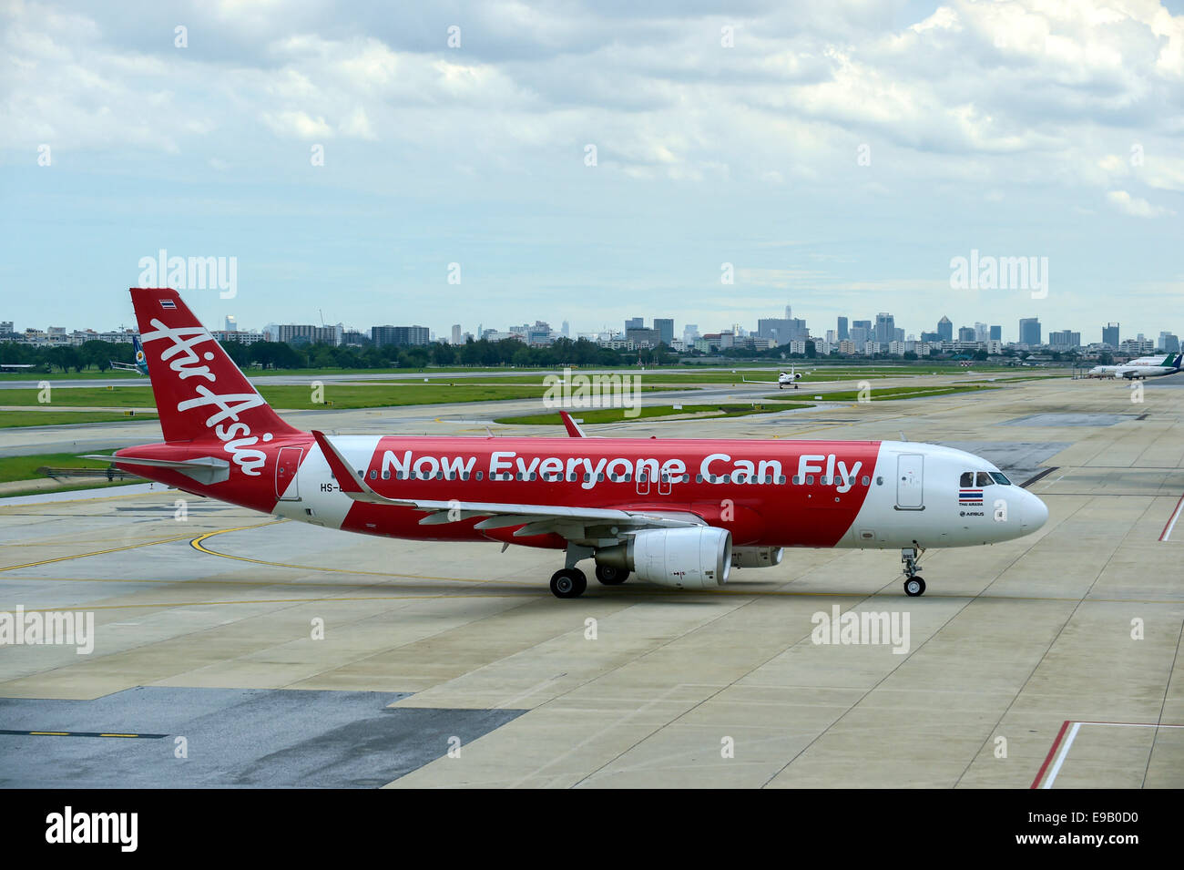 Airbus de Air Asia à l'aéroport de Don Mueang, Bangkok, Thaïlande Banque D'Images