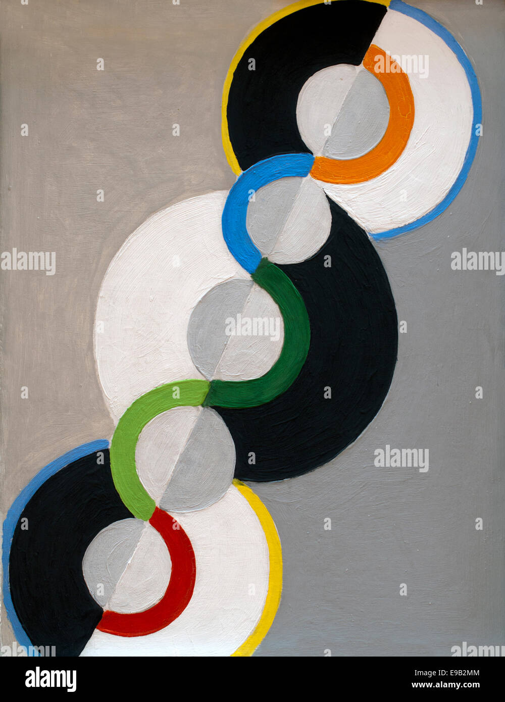 Cercles cercles parallèles simultanés - 1934 ROBERT DELAUNAY (1885-1941) France Banque D'Images