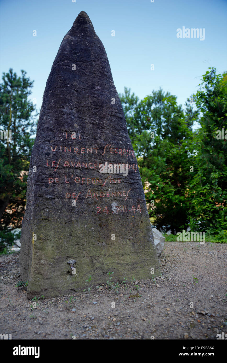 Memorial 'Bataille des Ardennes' Banque D'Images