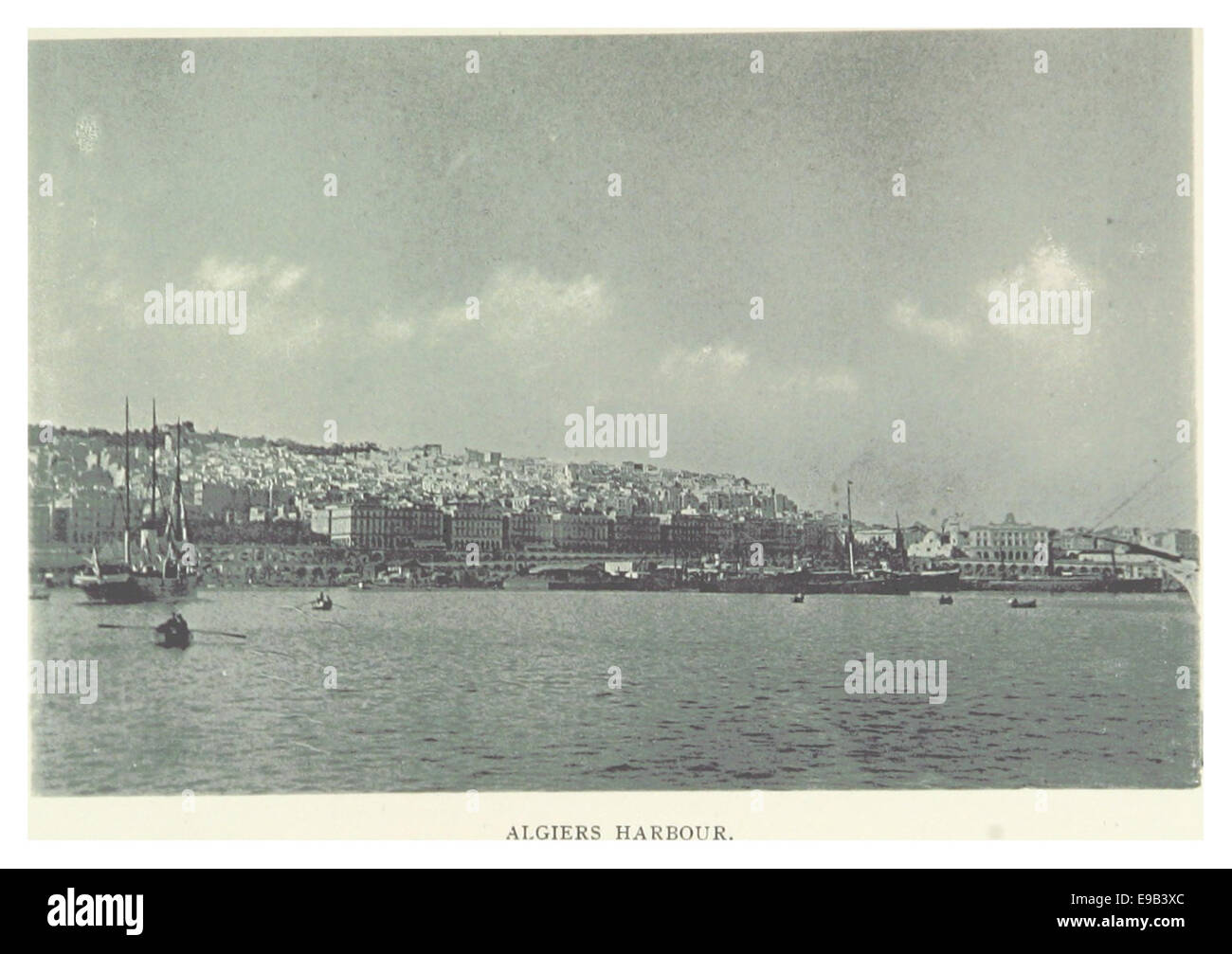 LAMBART(1895) p057 LE PORT D'ALGER Banque D'Images